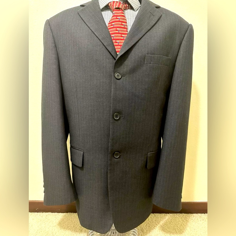 Giorgio Armani Men’s Wool & Cashmere Blend Blazer - Size 44 Classy Black Jacket